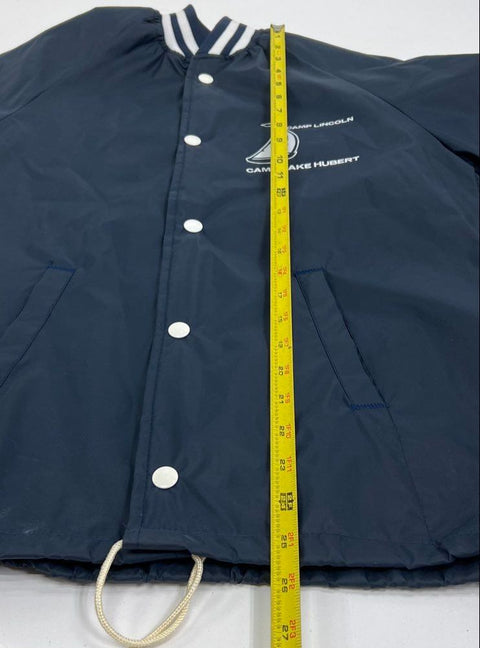 Vintage 80s Chalk Line Camp Lincoln Hubert Coach Jacket Made in USA Sz S