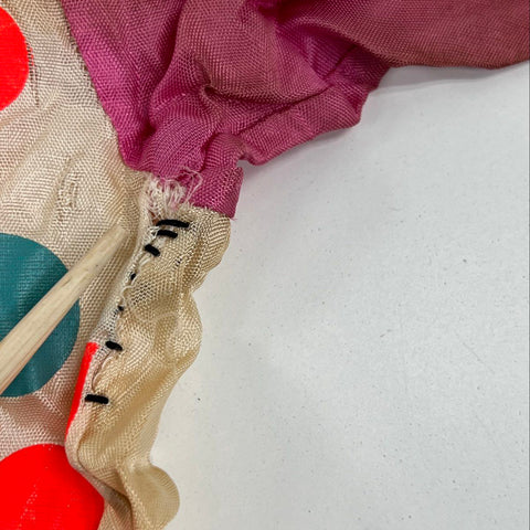 Vintage 1950s Childs Clown Costume Halloween Jumpsuit Graphic Print USA