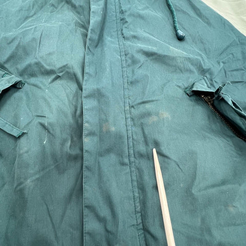Vintage 90s Grand Slam Green Khaki Colorblock Hooded Windbreaker Jacket Men's L