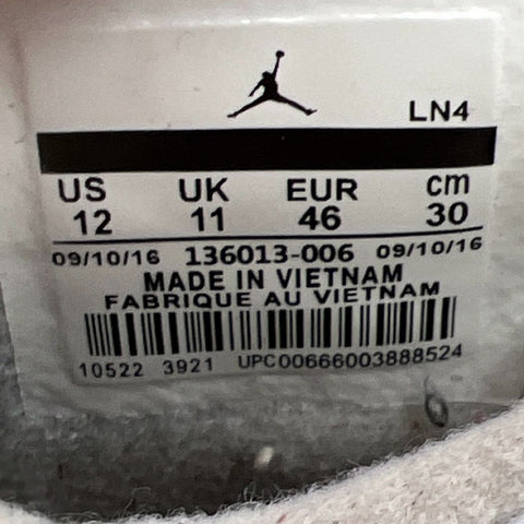 Nike Air Jordan 4 Retro White Cement Men's Basketball Sneakers Size 12