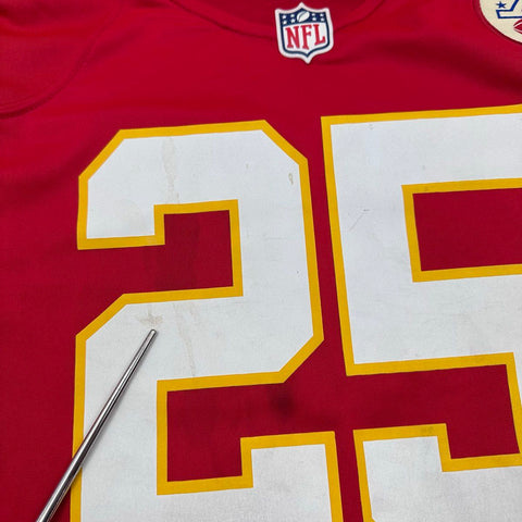 Nike Men's Kansas City Chiefs Clyde Edwards-Helaire #25 Red NFL Jersey Sz XXL