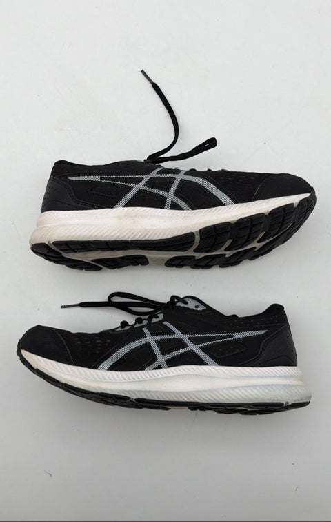 Asics Gel-Contend 8 Black White Women's Running Shoes Size 9