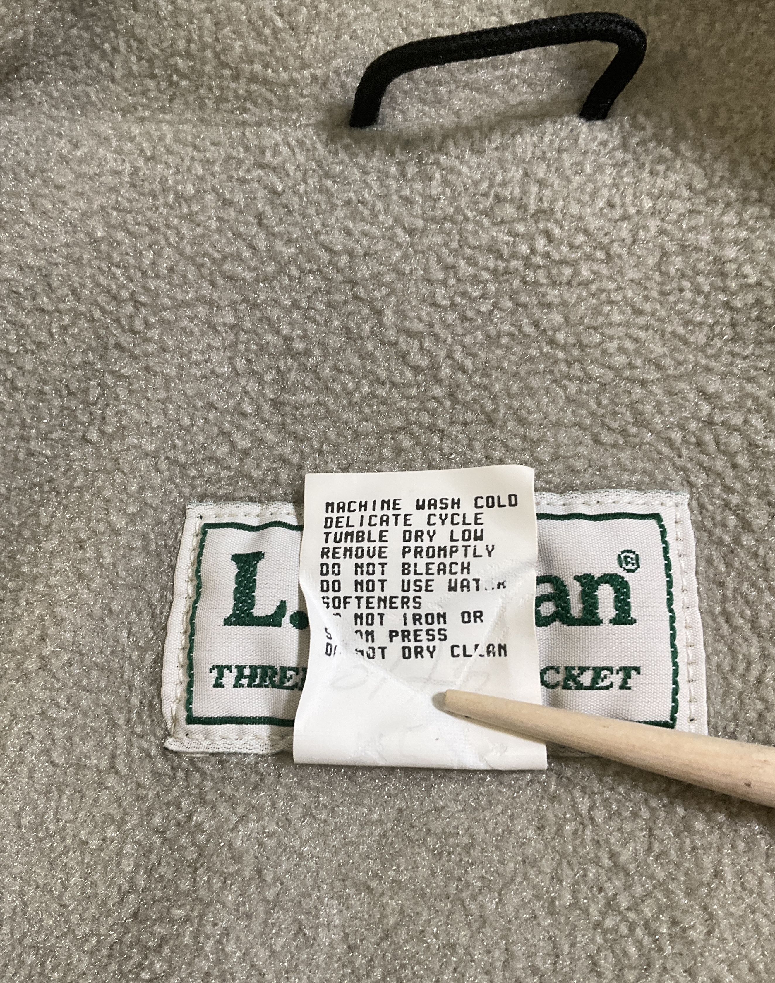 Vintage 90s LL Bean Green Three Season Fleece Lined Jacket Womens Large USA Made