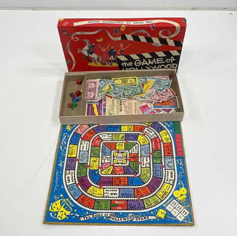 Vintage 1955 The Game of Hollywood Stars Board Game Whitman Mid-Century USA