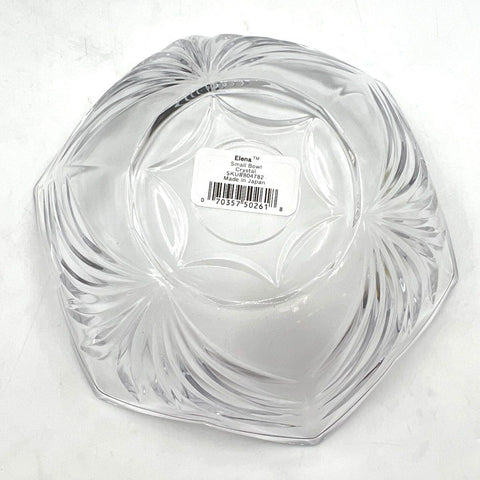 Gorham Elena Crystal Small Bowl 8.5 Inch Round With Original Box
