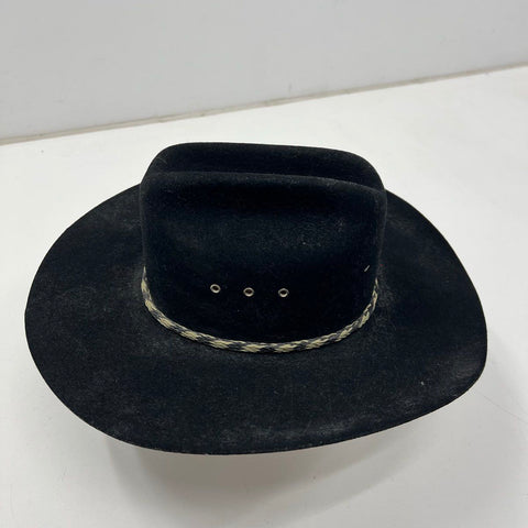Stetson Stallion XX Men's Cowboy Hat Black Wool Felt USA Western Size 6 7/8 55