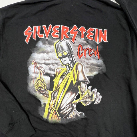 Silverstein Men's Black Crew Graphic Pullover Band Merch Hoodie Sz L