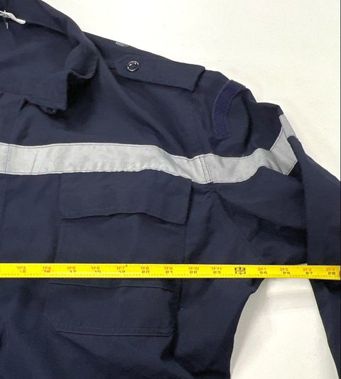Y2K Fecsa French Navy Marine Nationale Reflective Work Coveralls Jumpsuit M