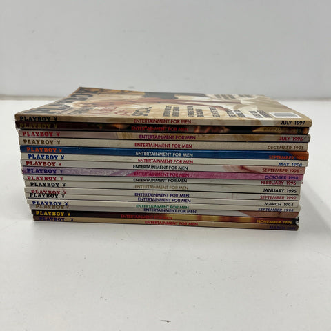 Vintage 90s Playboy Magazine Lot 15 Celebrity Covers Theron Crawford McCarthy