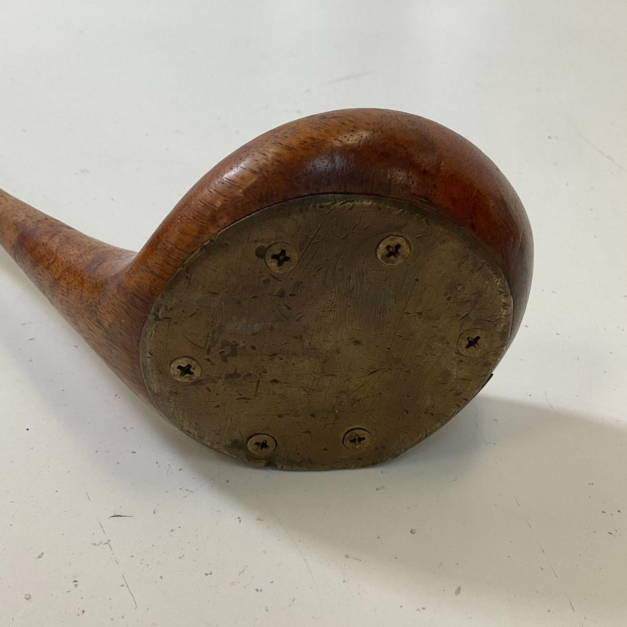 Vintage St. Andrews Special Wooden Golf Driver Leather Wrapped Handle 43" Length