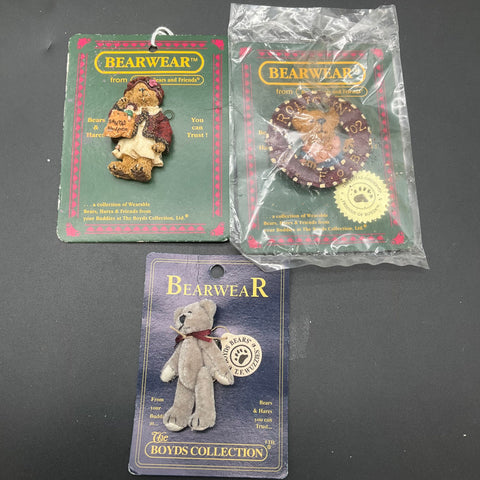 Boyds Bears Pin Lot Bearwear Resin Plush Jewelry Mixed Collection 12 Pieces