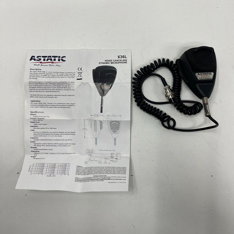 Astatic 636L Noise Canceling Dynamic Microphone for CB Ham Radio 4-Pin