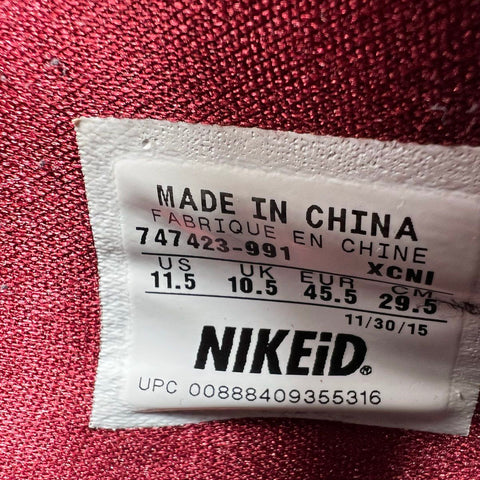 Nike Kyrie 1 iD White Metallic Gold Burgundy Basketball Shoes Size 11.5