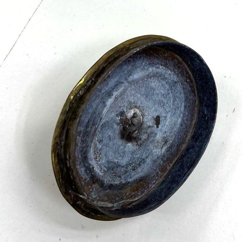 Antique Brass Tea Kettle Gooseneck Spout Oval Body Rustic Decorative 9.5"