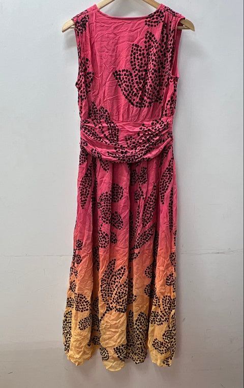 Verb Vince Camuto Women's Dress Lot 3pc Floral Ombre Pleated Pink Teal Sz S NWT