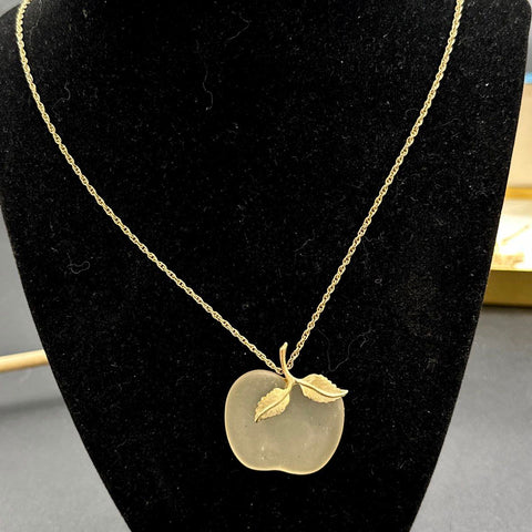 Vintage Avon Jewelry Lot 6 Pieces Frosted Glass Apple Fashion Waves Bangle Boxed