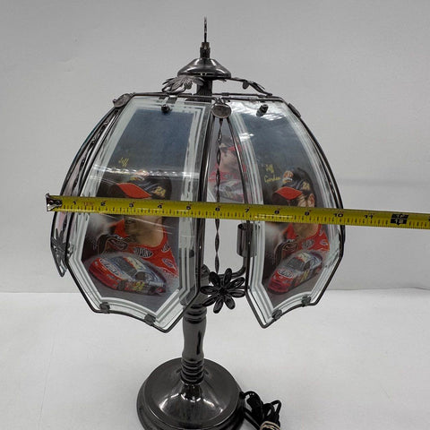 Jeff Gordon NASCAR 24 DuPont Glass Panel Table Lamp Light Fixture Untested