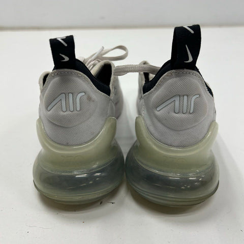 Nike Air Max 270 White Black Lifestyle Running Sneakers Womens Size 7