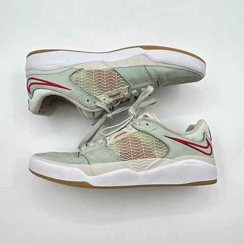Nike SB Ishod Wair Light Olive Red White Skate Shoes Size 11