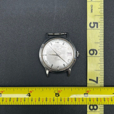 Vintage Imperial 17 Jewels Incabloc Watch Face Stainless Steel
