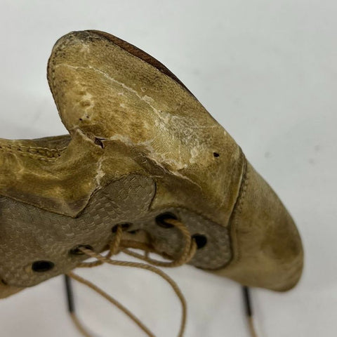 Vintage Antique Leather Baby Boots & Knit Bootie Lot w/ Box Display Prop