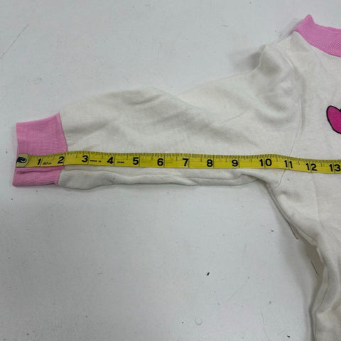 Vintage 90s Minnie Mouse Hearts Sweatshirt Jog Togs Made in USA Sz Large 6X