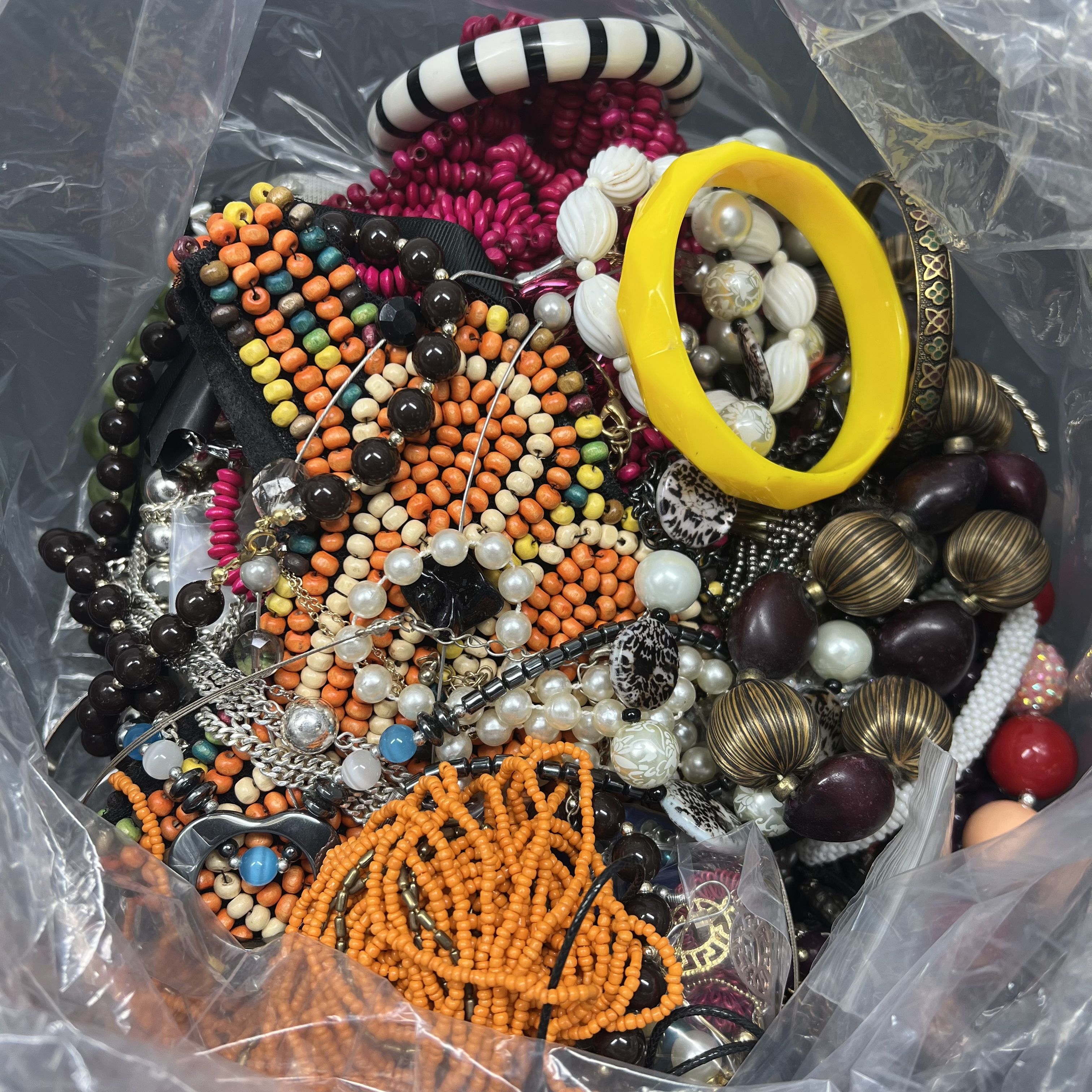 5LB Wearable Costume Jewelry Mixed Items Bag