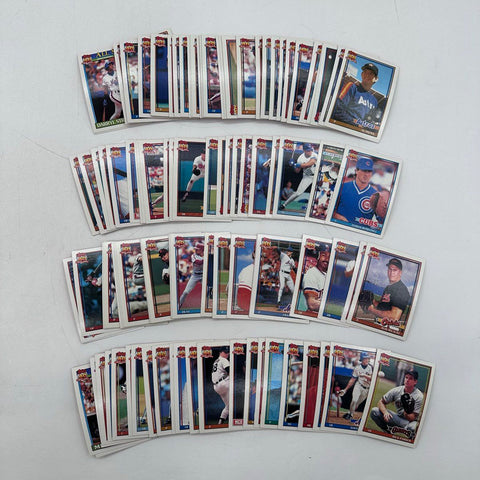 Baseball Card Lot 1991 Topps 792 Set Box 3.2 Lbs See Photos