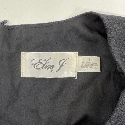 Eliza J Women's Black Sleeveless Wide Leg Tie Waist Jumpsuit NWT Size 8