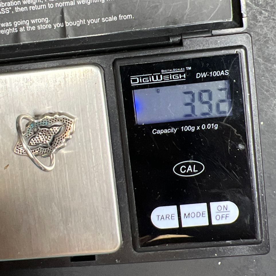 Pandora ALE 925 Sterling Silver Lace Stone Accents Ring Size 6 3.92g