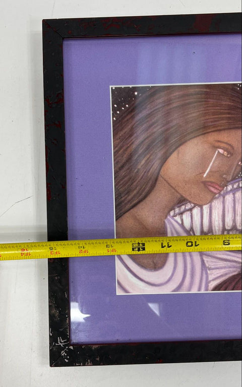 John B Moreno Lot of 2 Signed Religious Art Prints Framed Contemporary 2000s