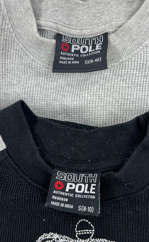 Vintage Y2K Southpole Lot of 2 Thermal Shirts Graphic Embroidered Men's XL