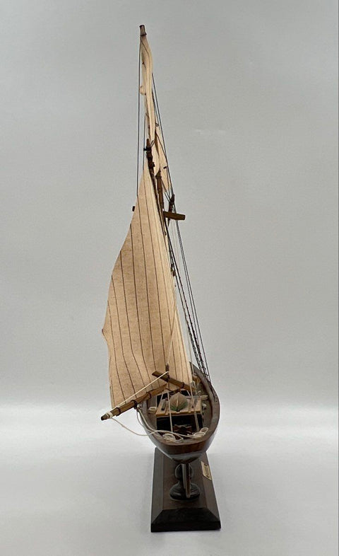 Bluenose Wooden Schooner Model Ship 21" Handcrafted Sailboat Maritime Decor