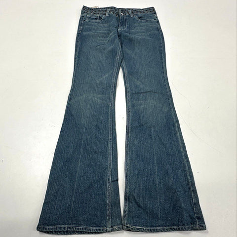 7 For All Mankind Women's Grommet Flare Jeans Vintage Y2K Distressed NWT Sz 27