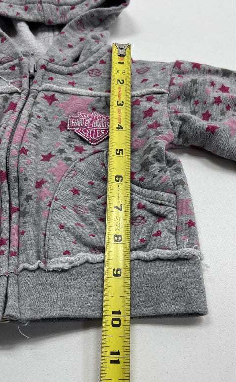 Harley Davidson Baby's Gray Hoodie - Size 12M