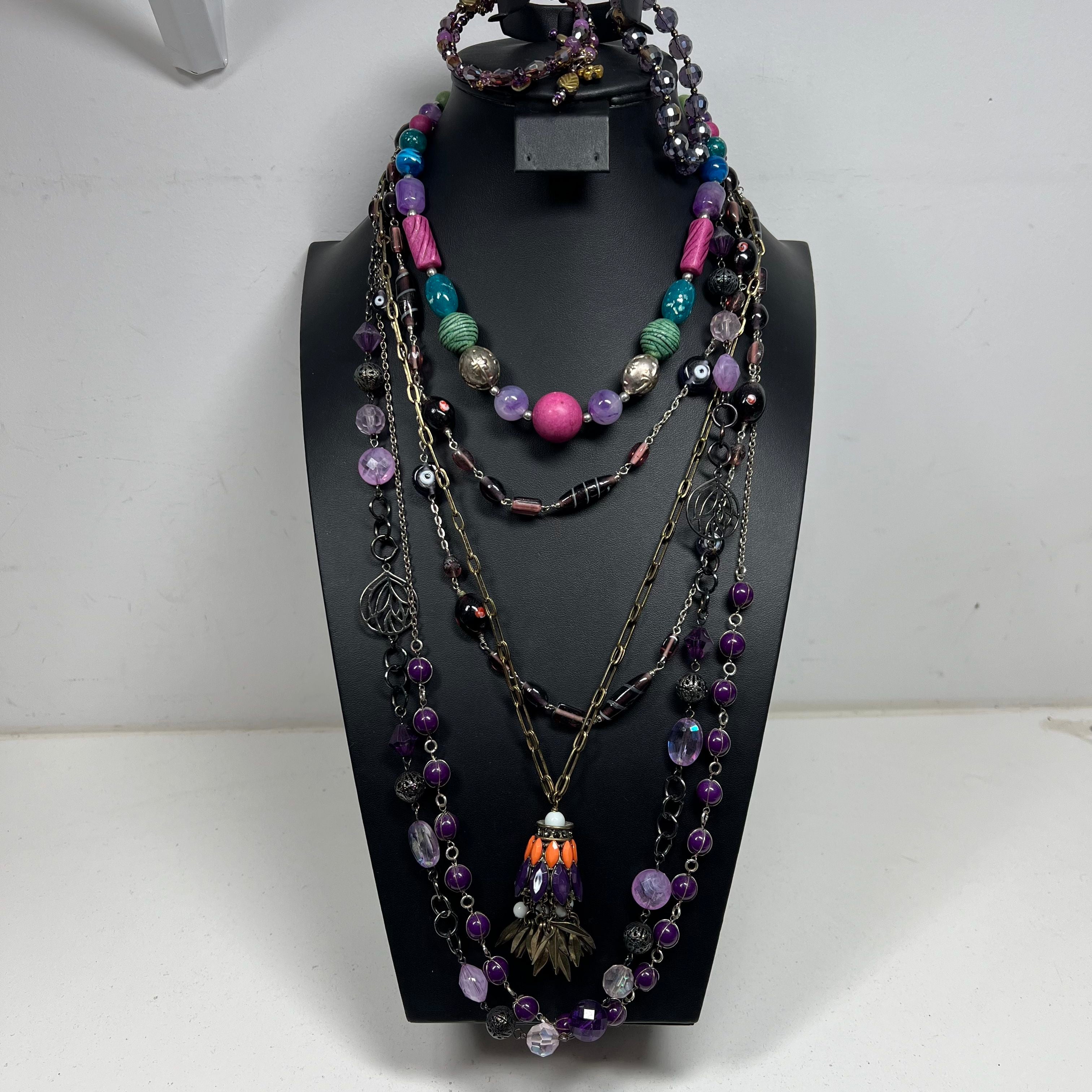 Purple Costume Jewelry Lot