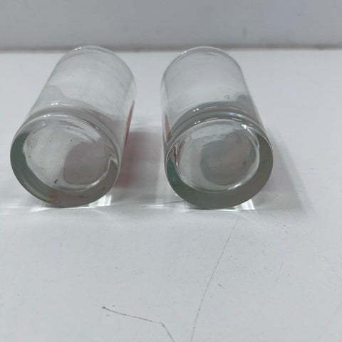 Vintage Pin Up Novelty Drinking Glasses Set 3 Naked Lady Tumbler 5 Inch Clear