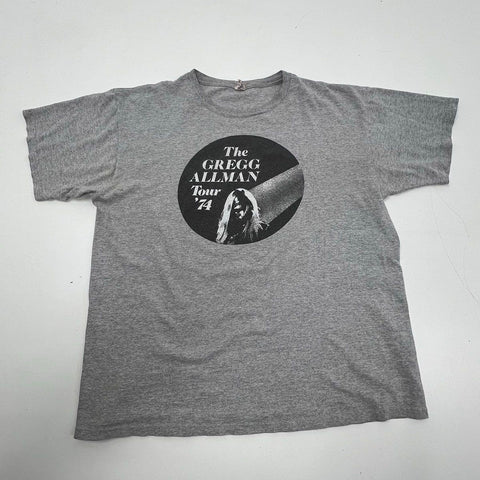 Vintage 90s Gregg Allman '74 Tour T-Shirt Rock Allman Brothers Band Sz XL