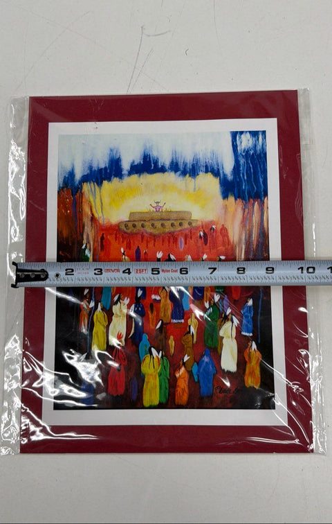 R Wade Brown Shaman I Native American Art Print Signed 10x13 Matted