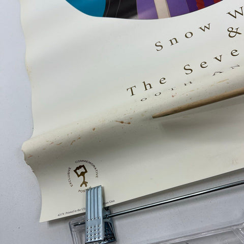 Vintage 1997 Disney Snow White Evil Queen 60th Anniversary Poster Set of 2 USA