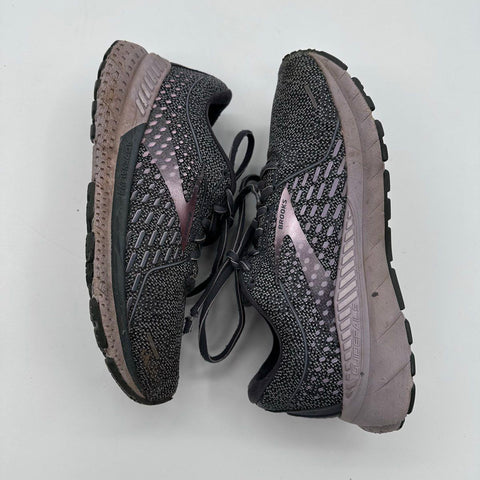 Brooks Adrenaline GTS 19 Grey Pink Mesh Stability Running Shoes Women's Size 8.5