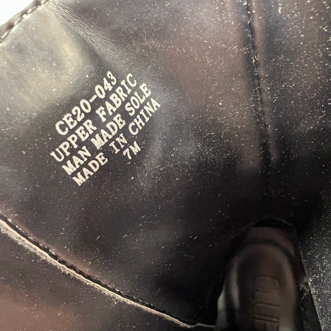 Club Exx Rattler Grip Snakeskin Platform Wedge Combat Boots Women's Size 7