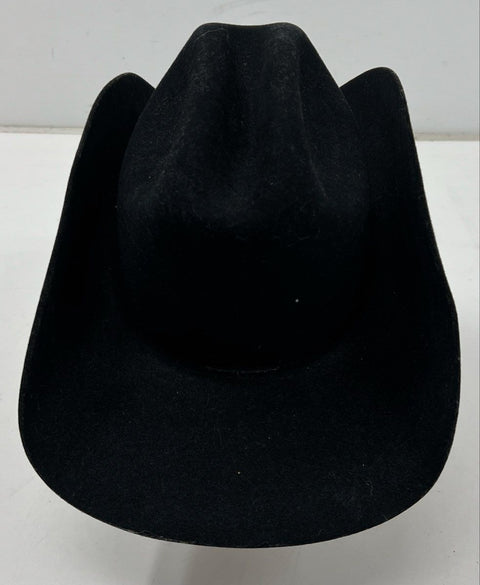 Twinstone Men's Black 4X Felt Western Cowboy Hat Vintage 90s Size 6 7/8