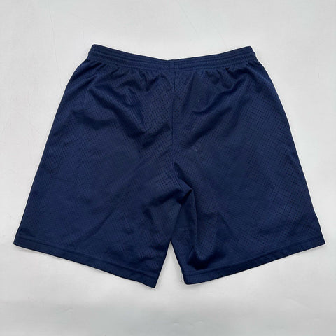 Vintage Wilson Men's Navy Blue Mesh Athletic Gym Shorts Drawstring