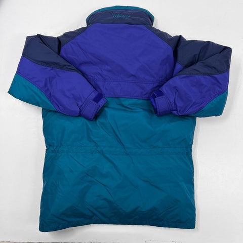 Vintage 90s Columbia Women's Williwaw Down Puffer Jacket Teal Colorblock Sz M