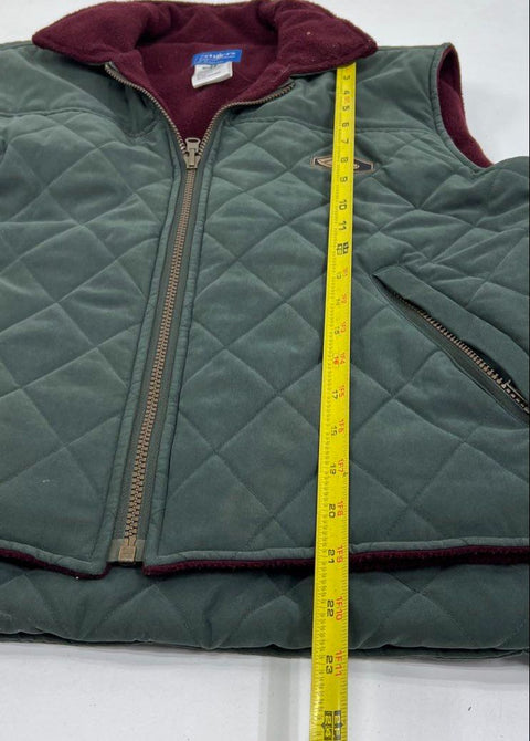 Miller's Lot of 2 Women's Green Brown Vintage Y2K Quilted Equestrian Vest M