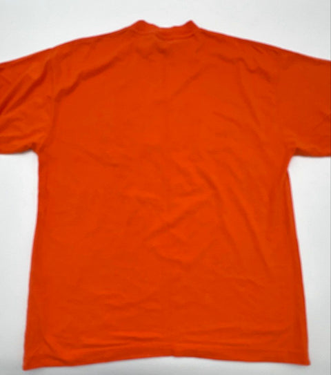 Vintage 90s Pure Playaz Hip Hop Graphic T-Shirt Orange Double Stitch Sz M