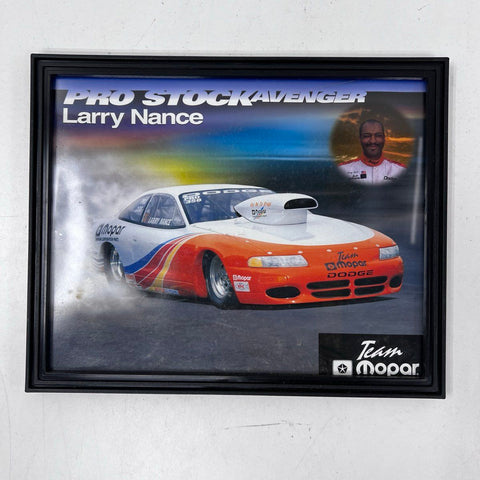 NASCAR Framed Print Lot 5 Signed Adam Petty David Nickens Lance Norick Mopar