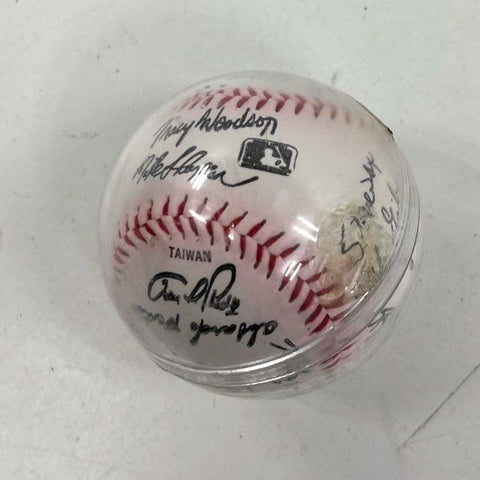 1987 St. Louis Cardinals Team Signed Baseball Woodson Tudor Niedenfuer Auto