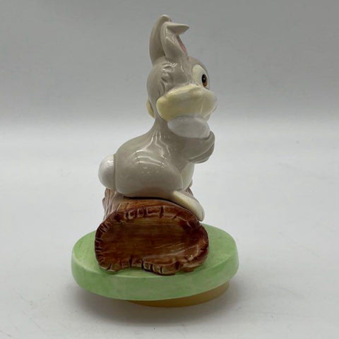 Schmid Disney Bambi Thumper Ceramic Music Box 6.5 Inch Rotating Tested Works